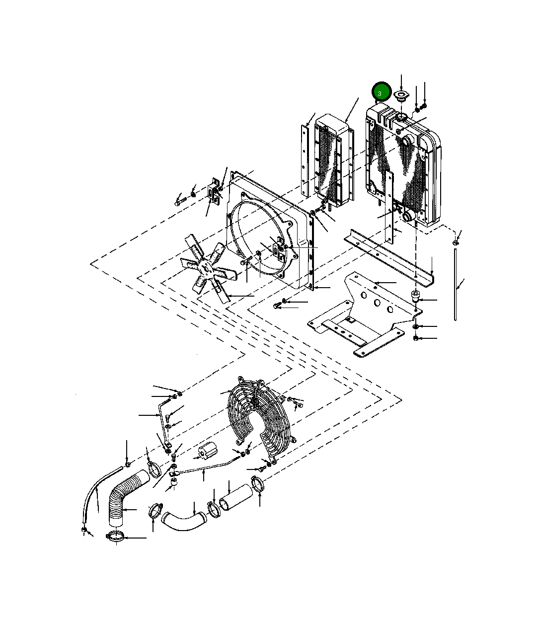 Радиатор 138 837 Komatsu