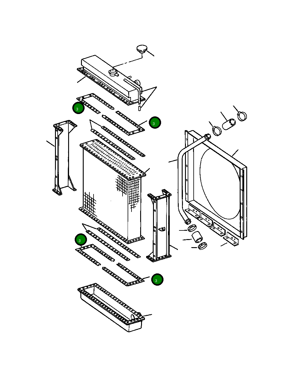 Прокладка 1309 021 H1 Komatsu