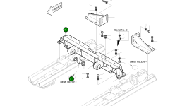 Передняя балка 5626-1053C Komatsu