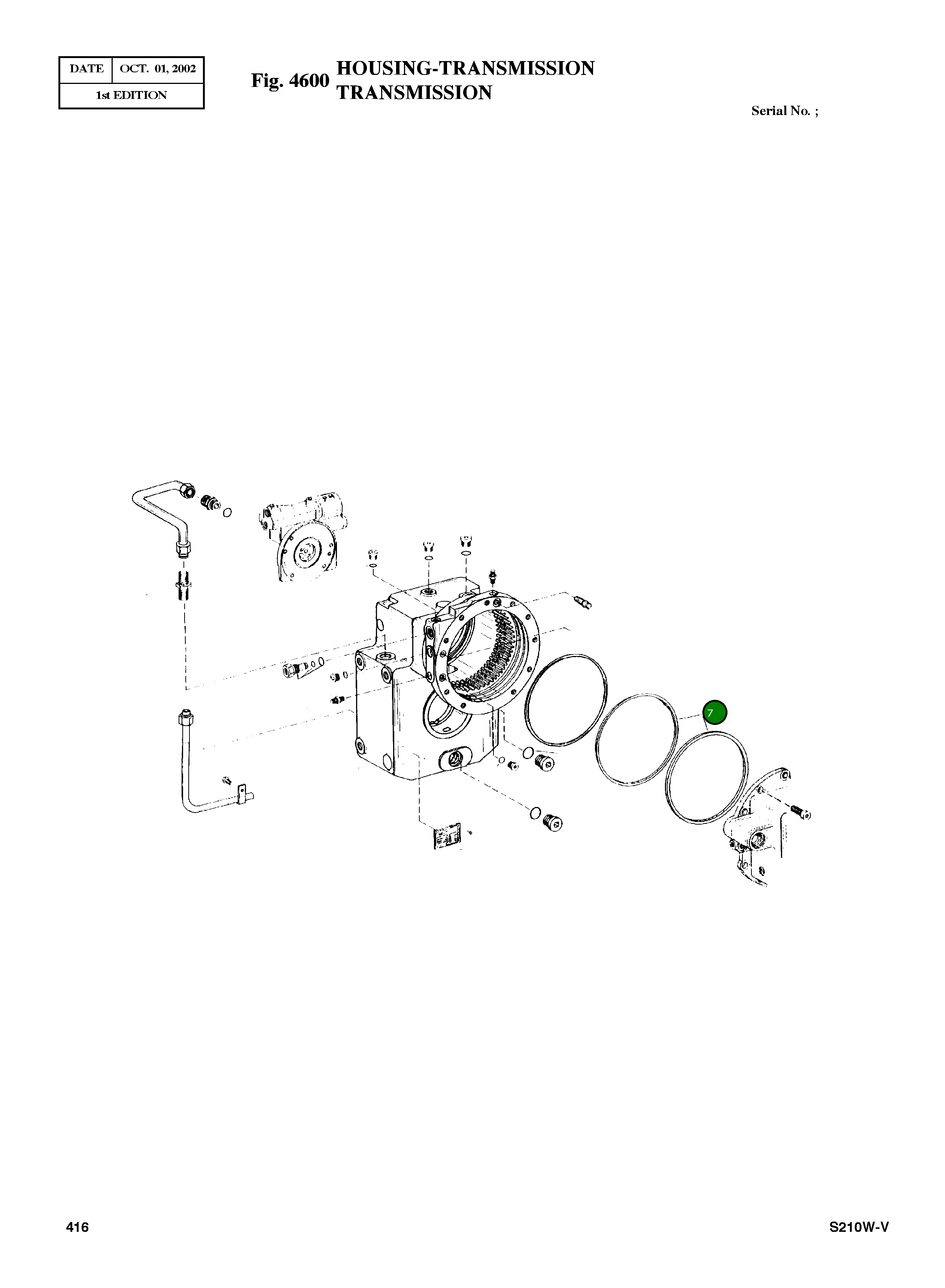 Прокладка 0501 208 171 Komatsu