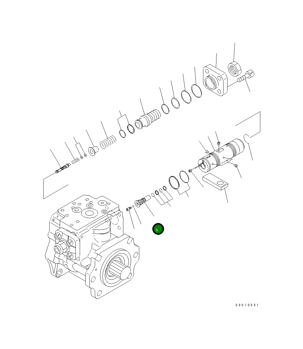 Пробка 708-2G-15350 Komatsu