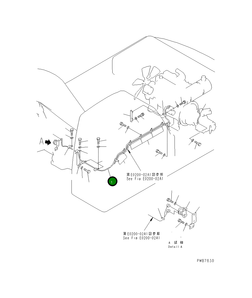 Провод 207-06-61330 Komatsu