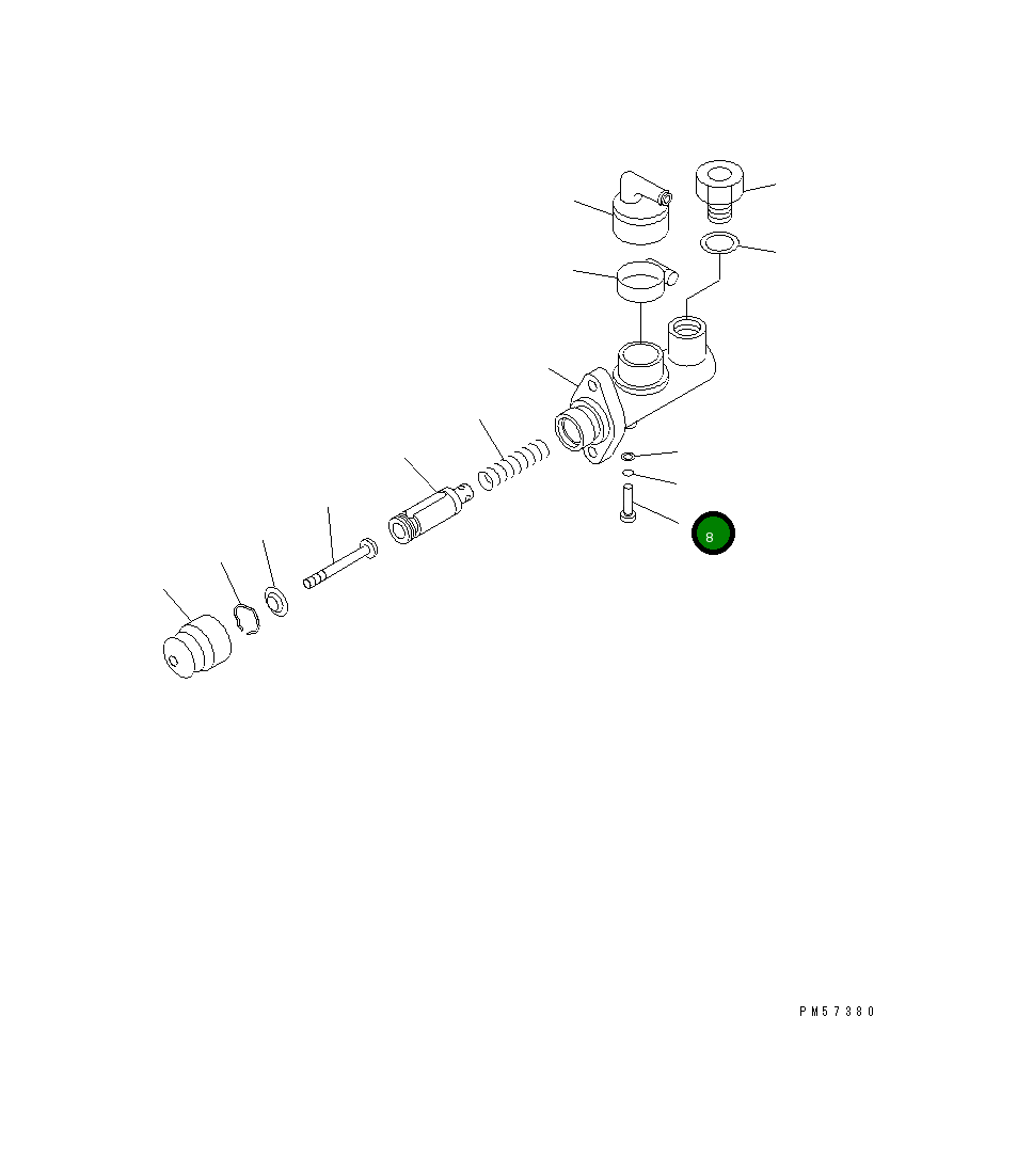 Палец MY361-0045-00 Komatsu