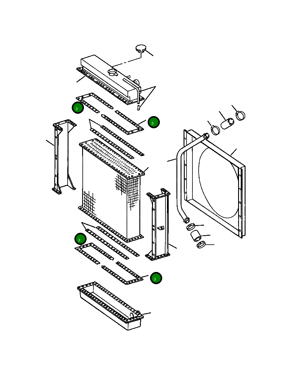 Прокладка 1284 318 H1 Komatsu