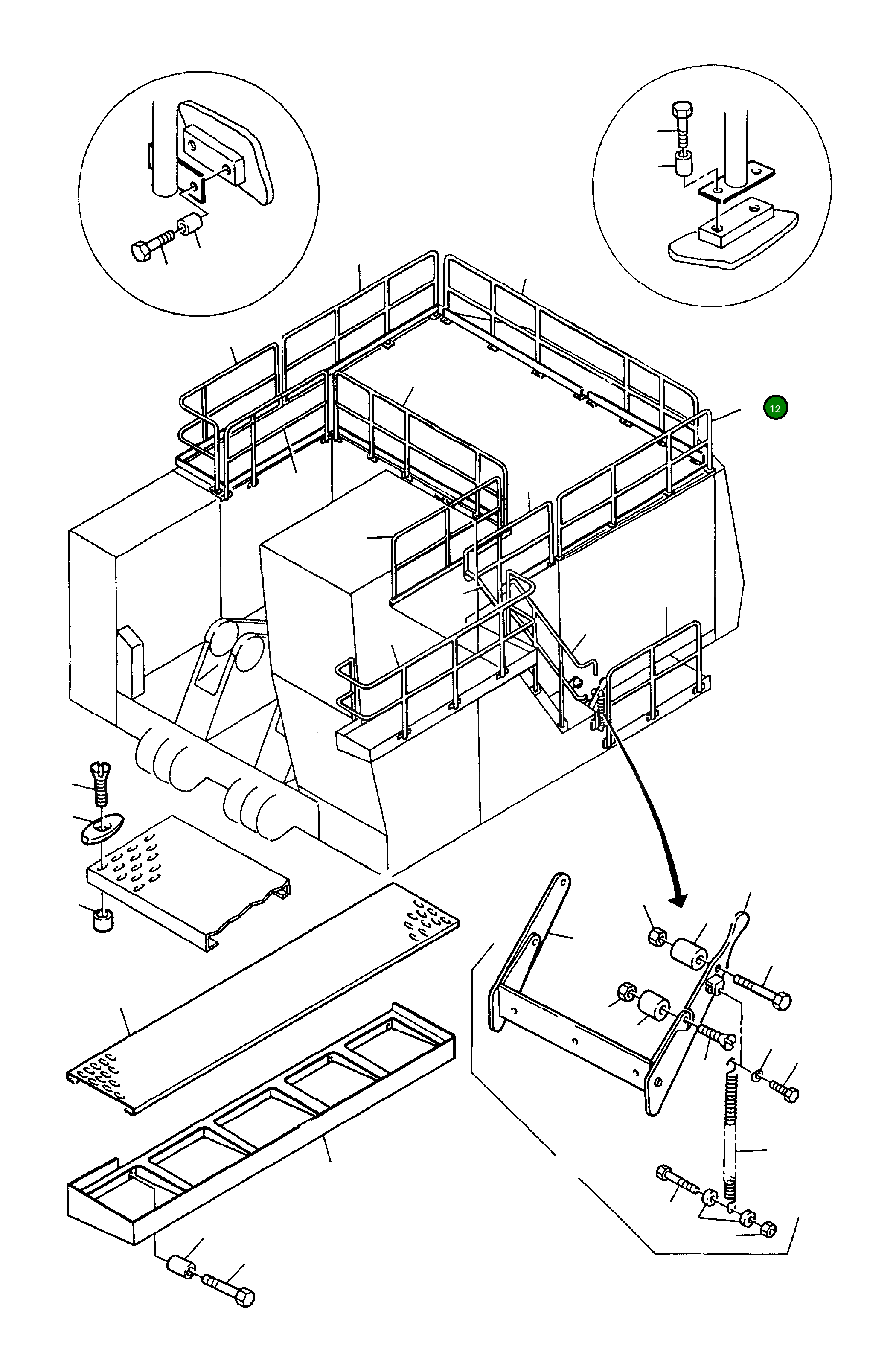 Рельс 598 211 40 Komatsu