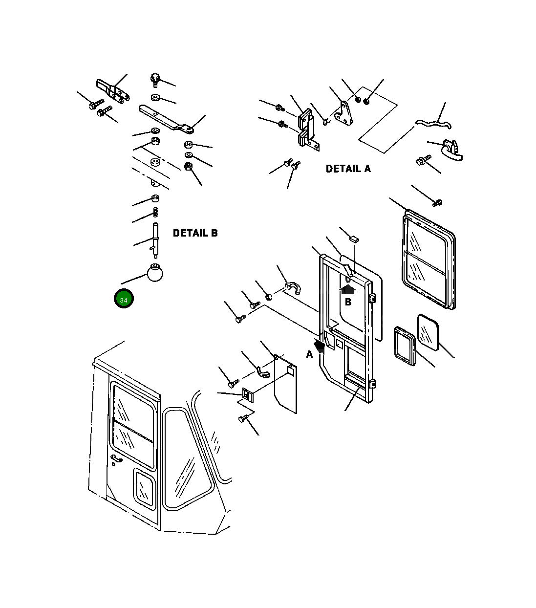 Ручка 421-925-A980 Komatsu