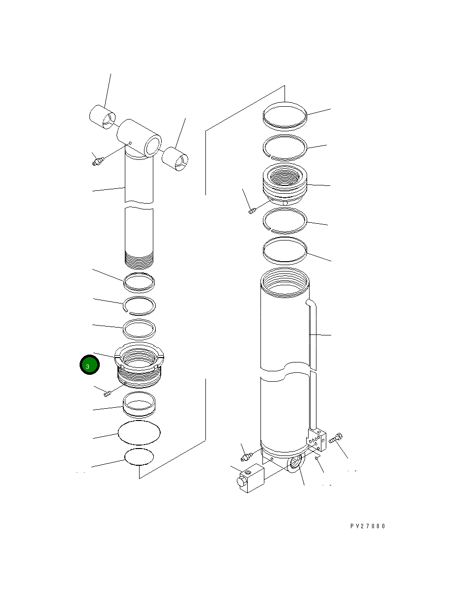 Сальник UN083G11030 Komatsu