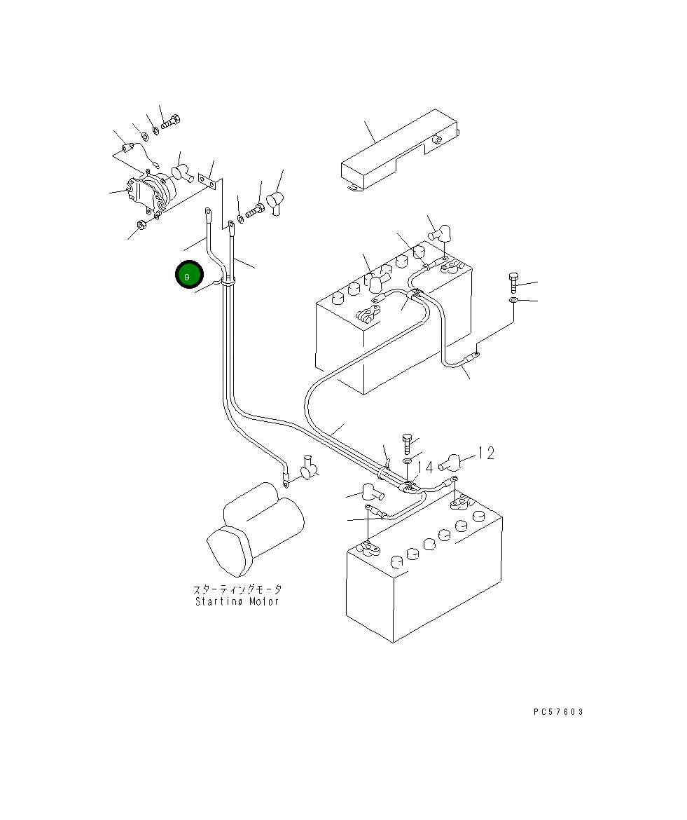 Провод 23A-06-21670 Komatsu