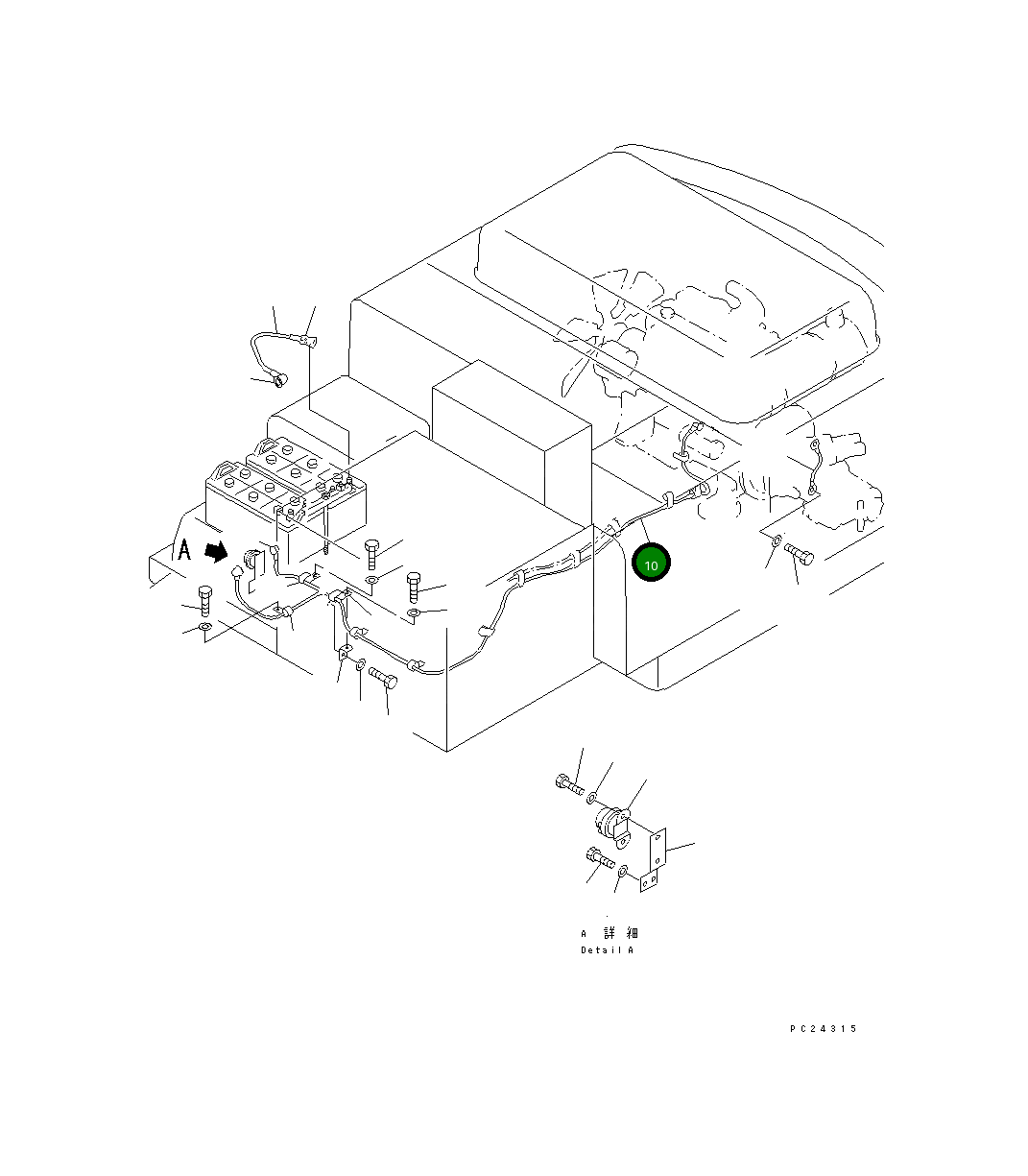 Провод 207-06-61160 Komatsu