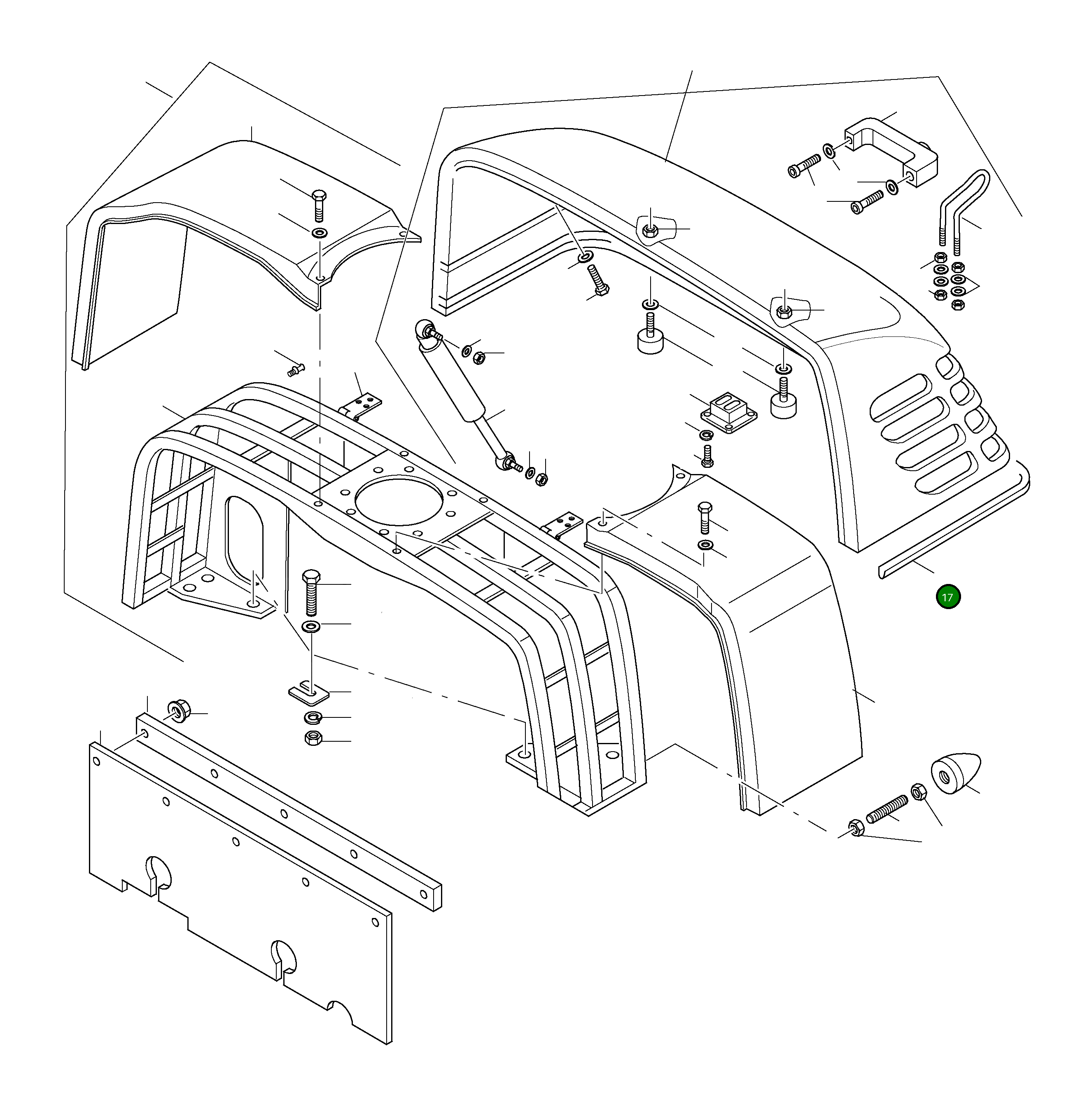 Прокладка 42U-54-11360 Komatsu