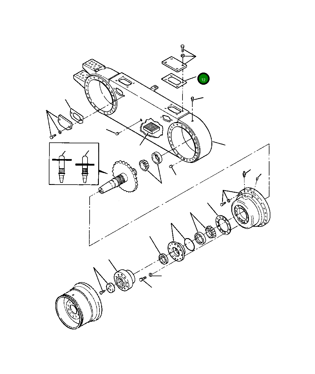 Прокладка 1438 886 H1 Komatsu