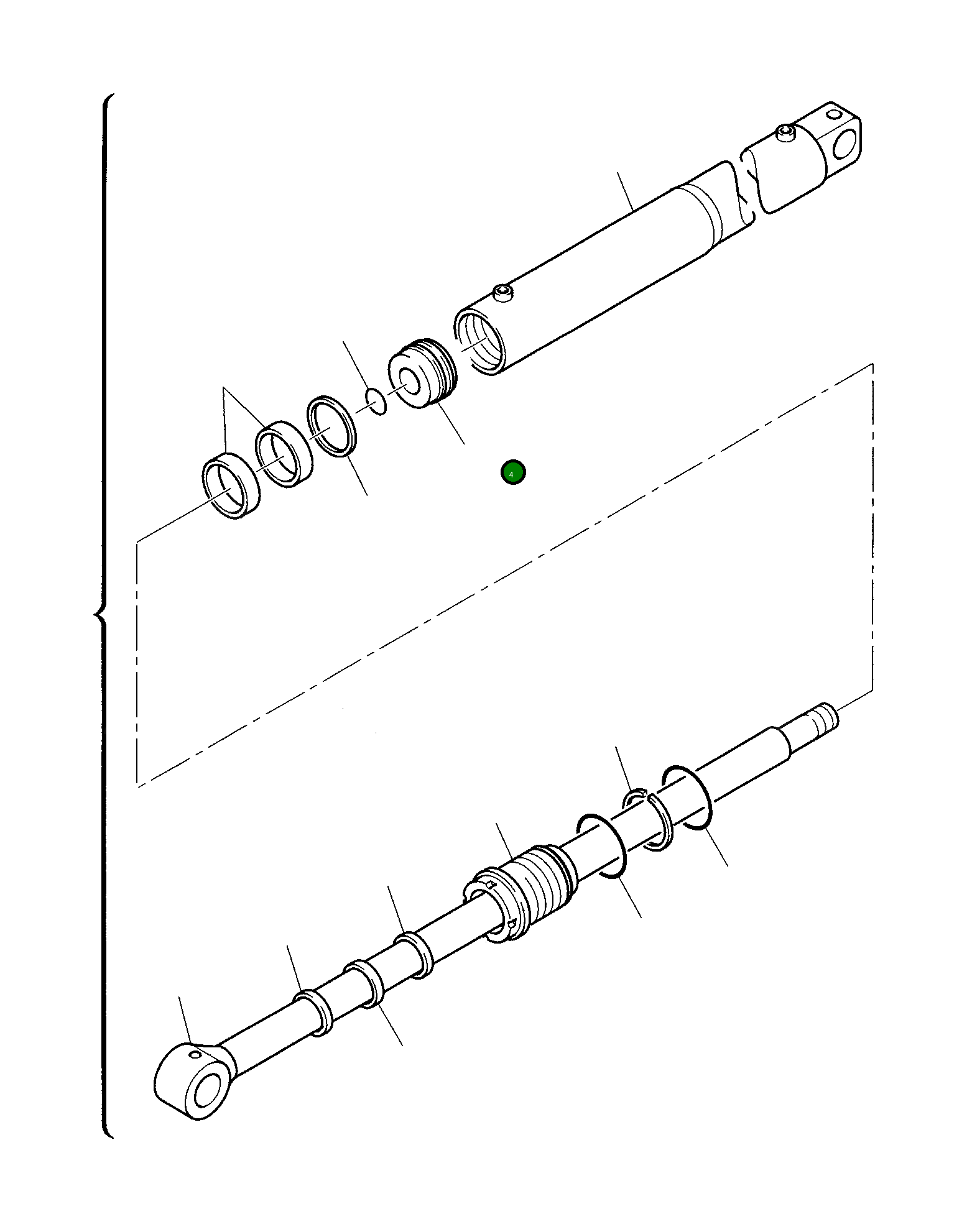 Поршень 391965016 Komatsu