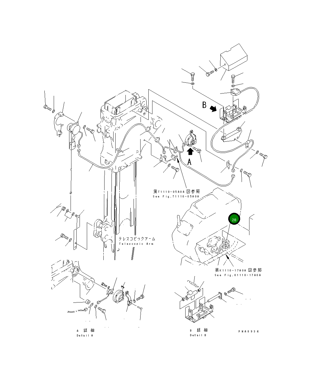 Провод 20U-06-21390 Komatsu