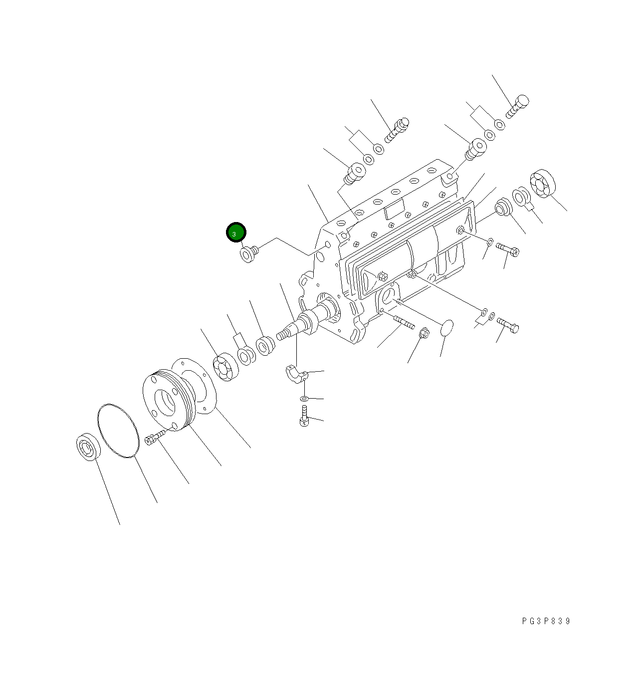 Пробка DK134026-00 Komatsu