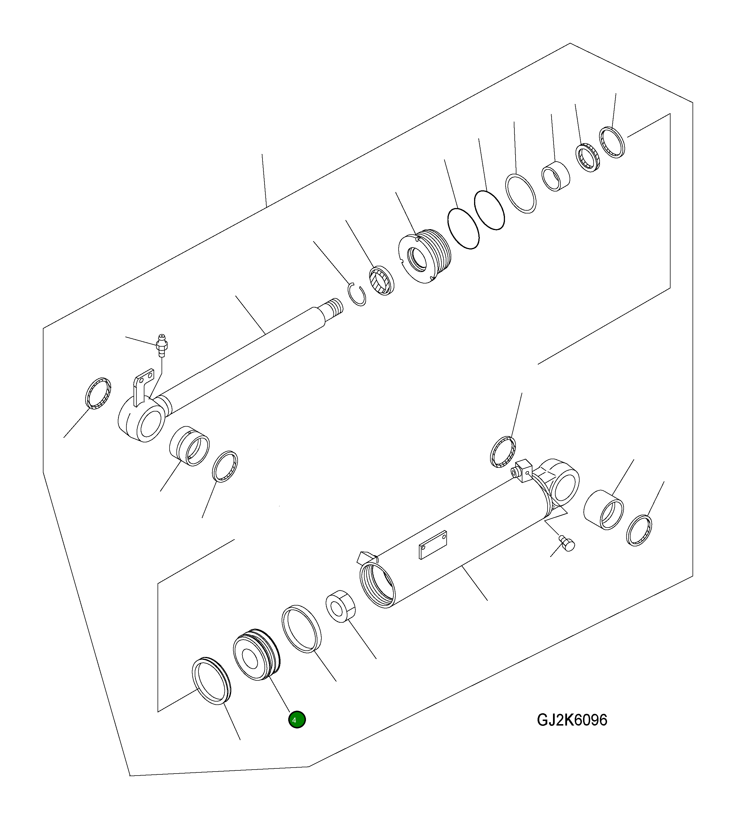 Поршень 416-63-H0P04 Komatsu