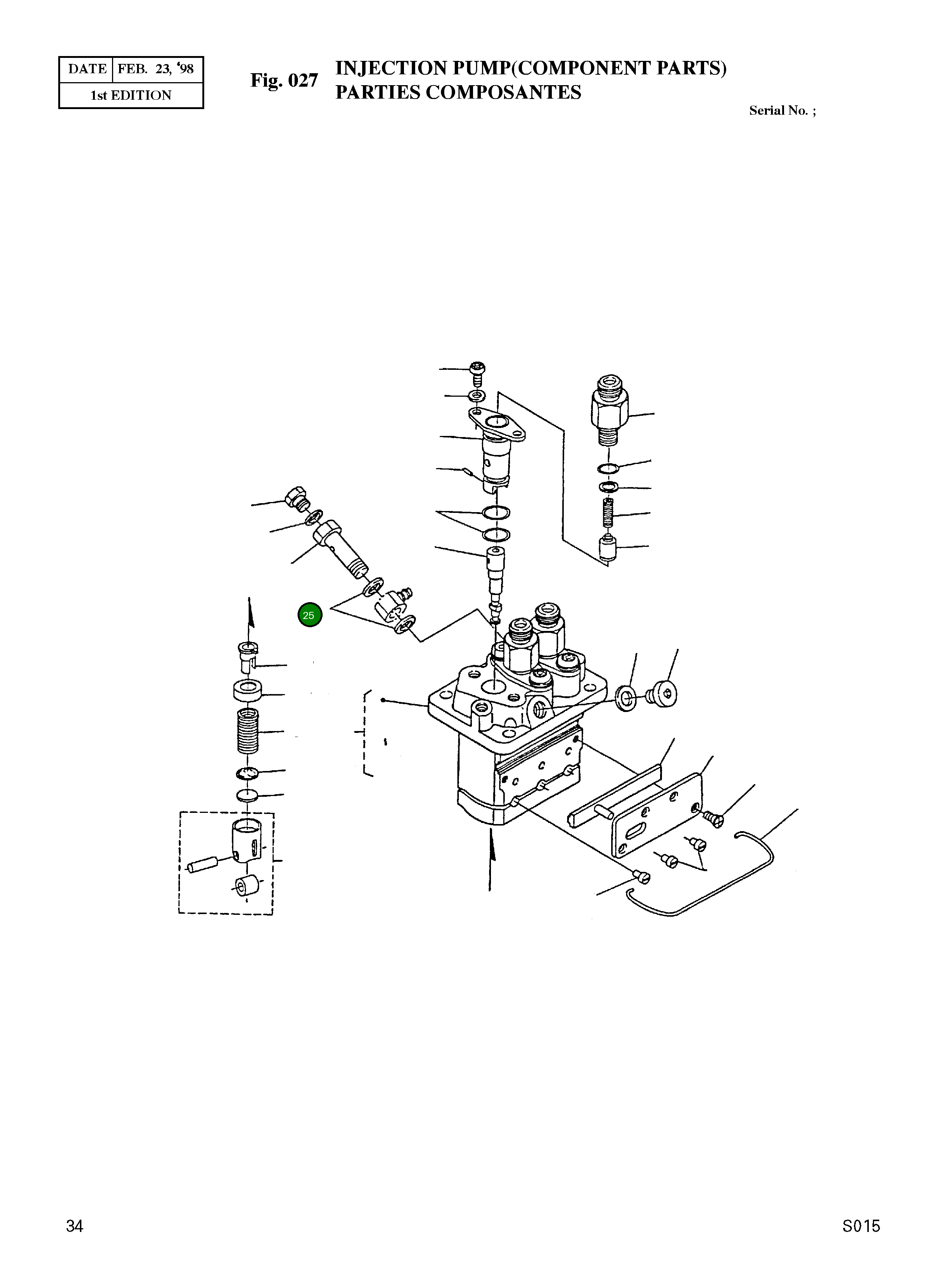 Прокладка 15841-9665-0 Komatsu