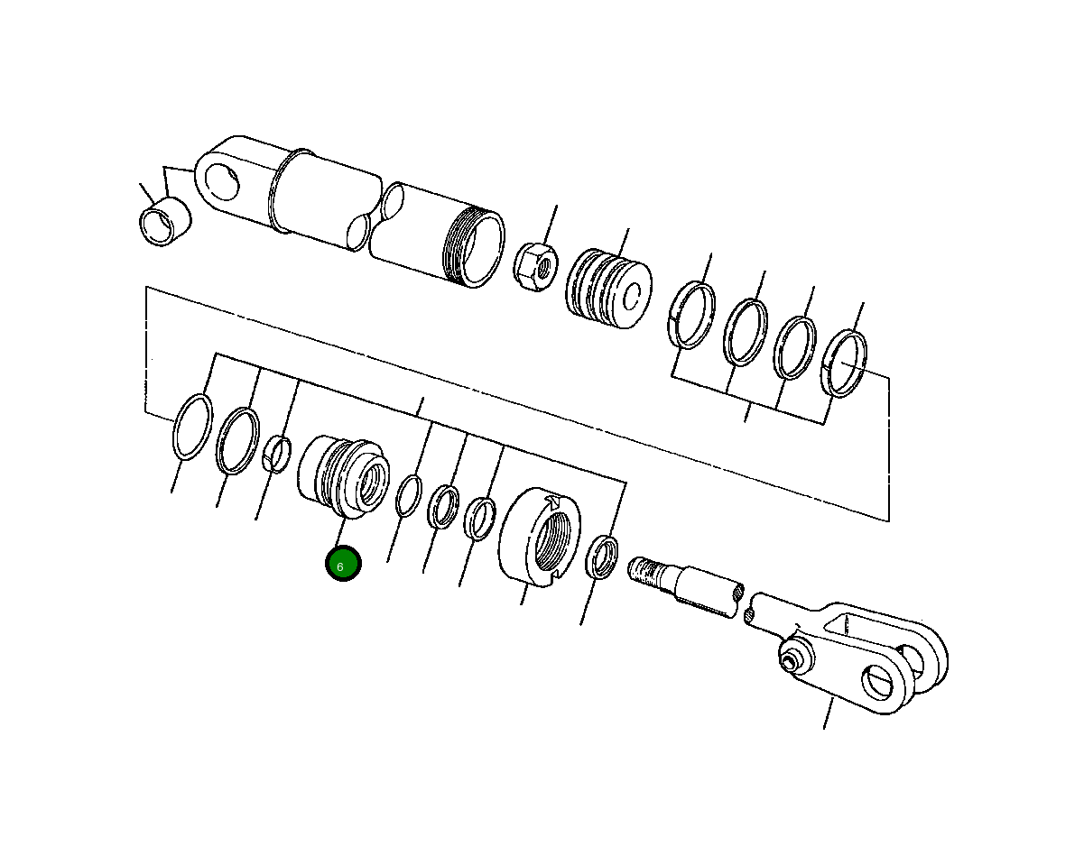 Сальник 1261 114 H1 Komatsu