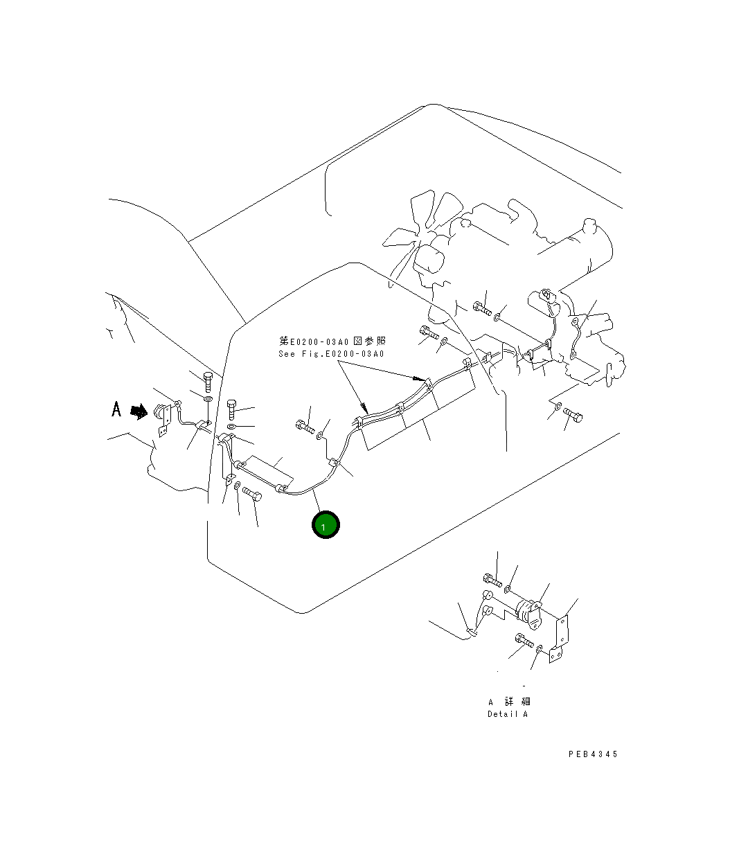 Провод 207-06-K2171 Komatsu