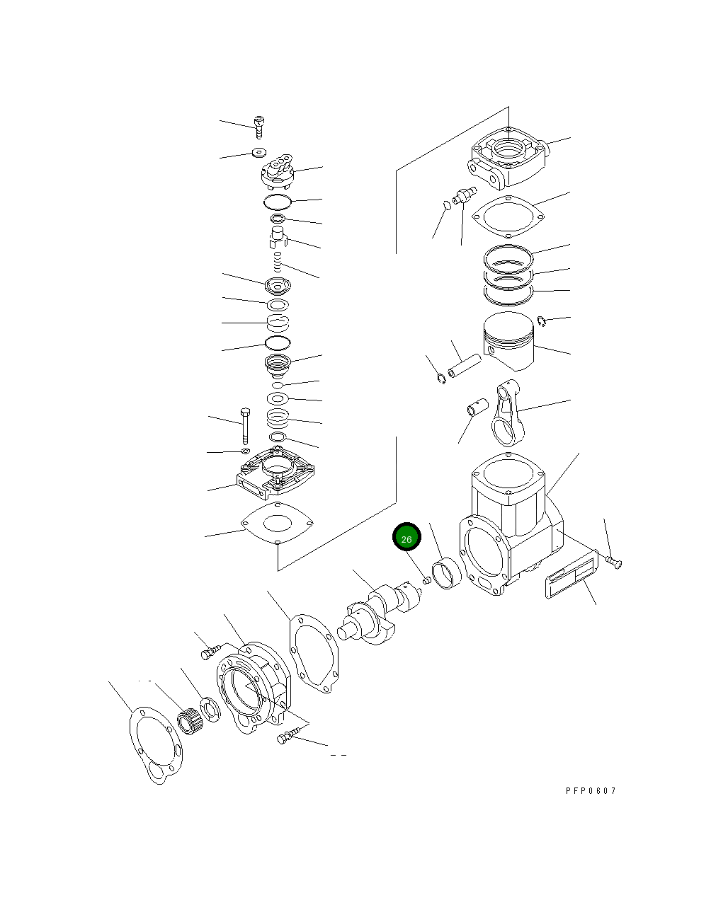 Пробка CU3038081 Komatsu