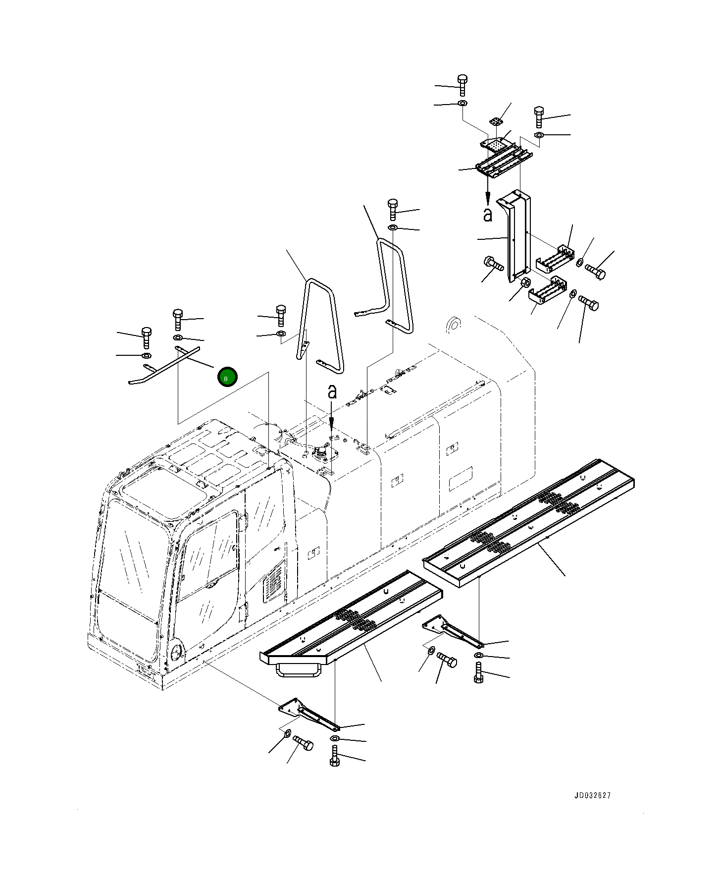 Рукоятка 209-54-45580 Komatsu