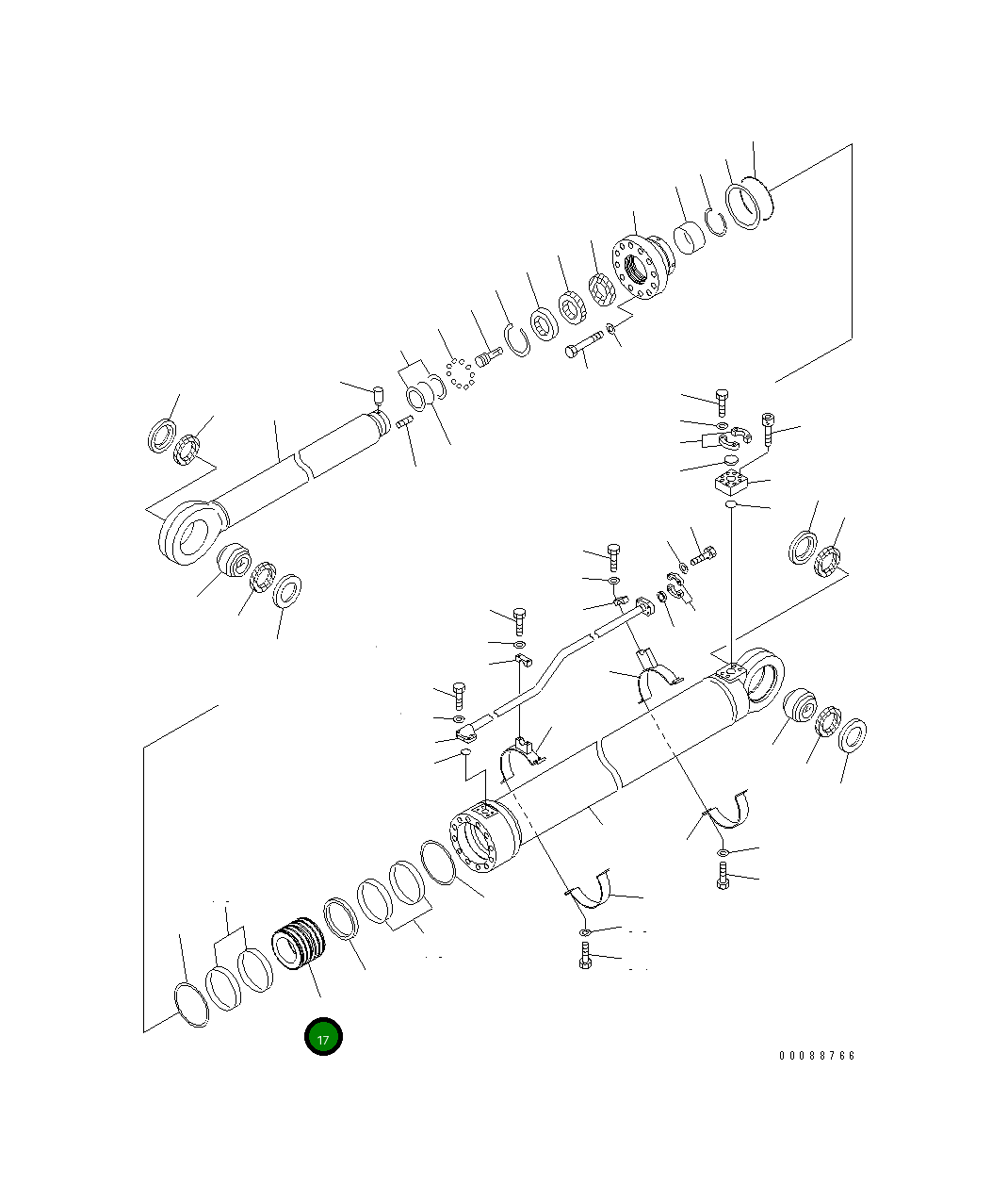 Поршень 707-36-25220 Komatsu