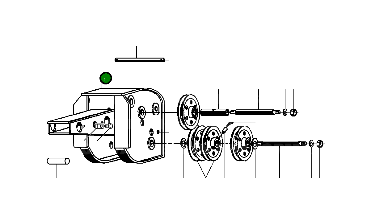 Сварная конструкция блока, головка 72 903 Komatsu