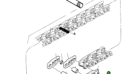 Палец гусеницы 692 423 Komatsu