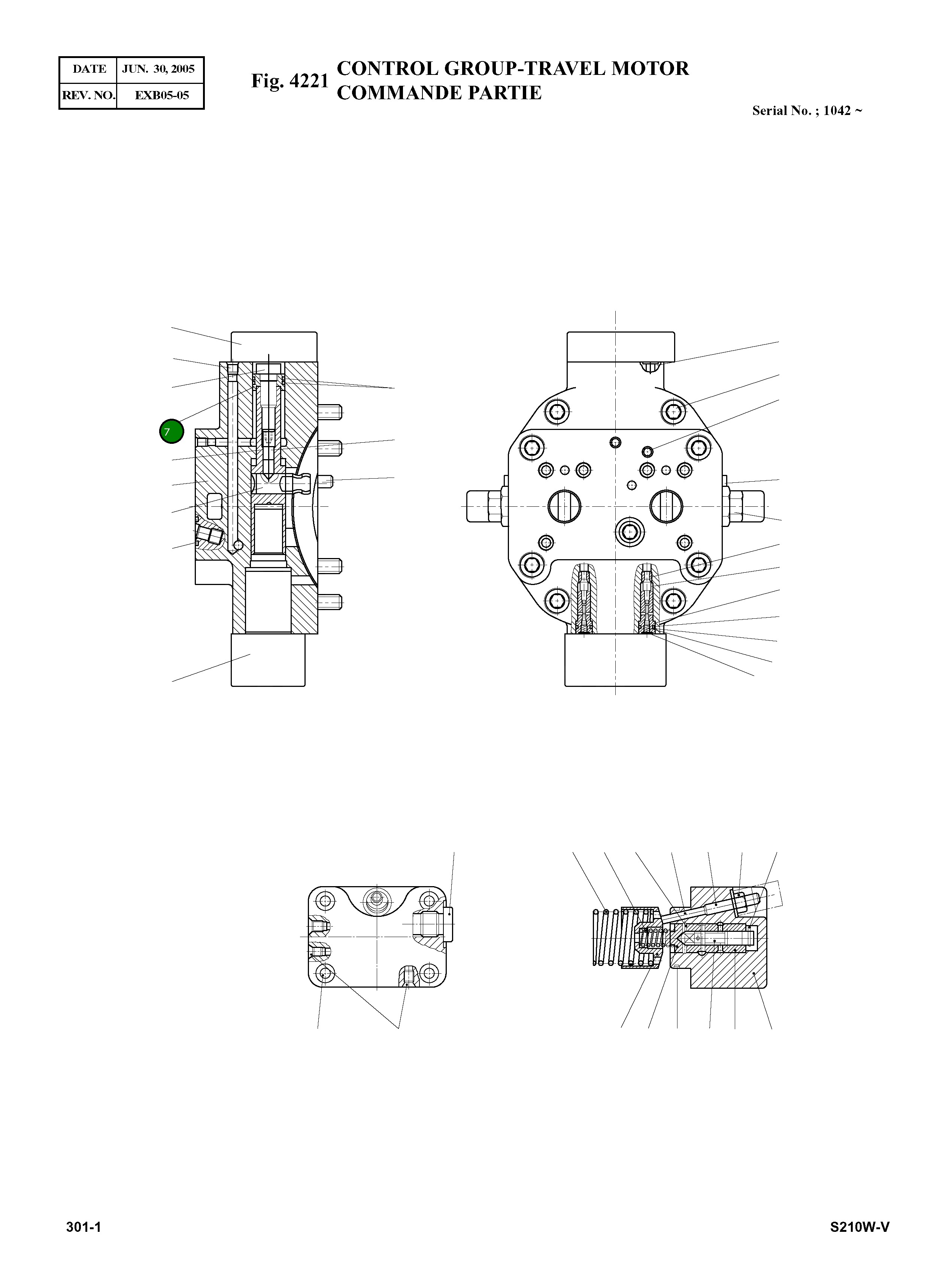 Поршень 09652203 Komatsu