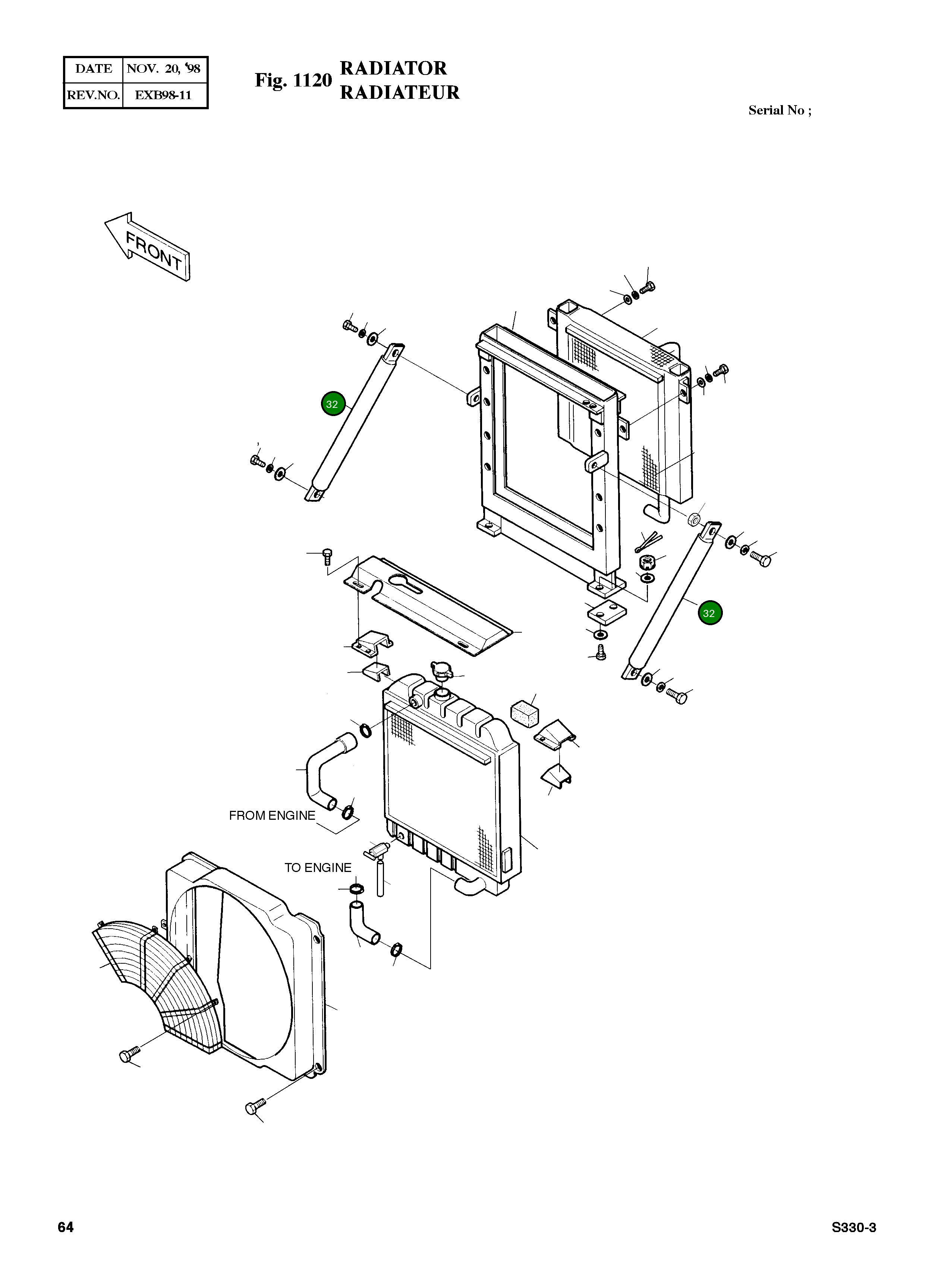 Стойка 2145-1227A Komatsu