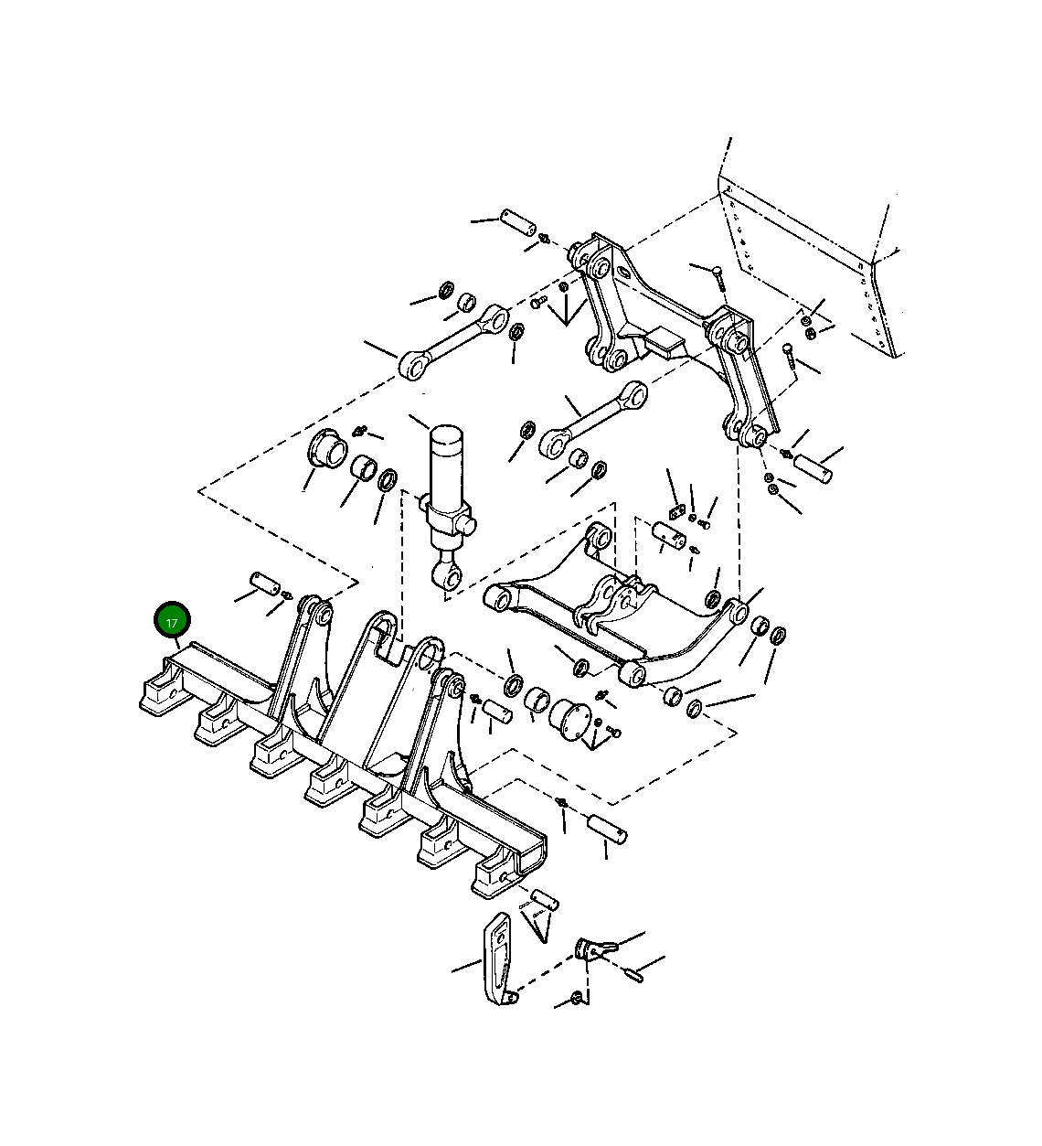 Сварная балка 1438 466 H91 Komatsu