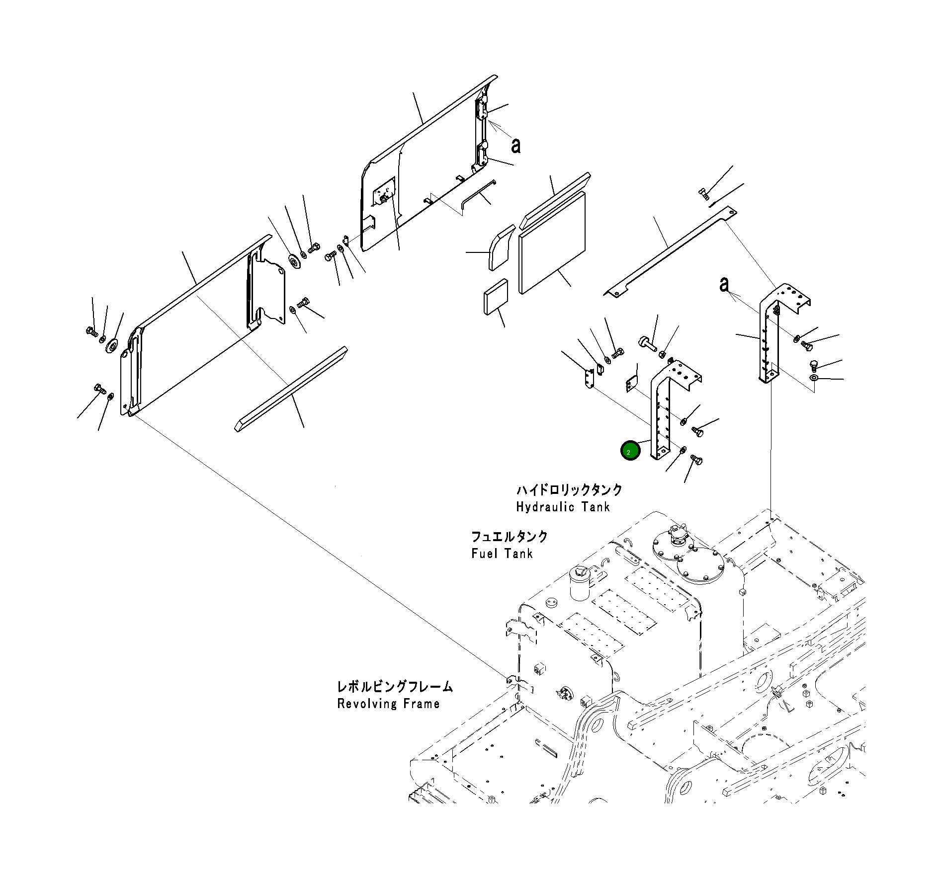 Рама 20Y-54-71421NK Komatsu