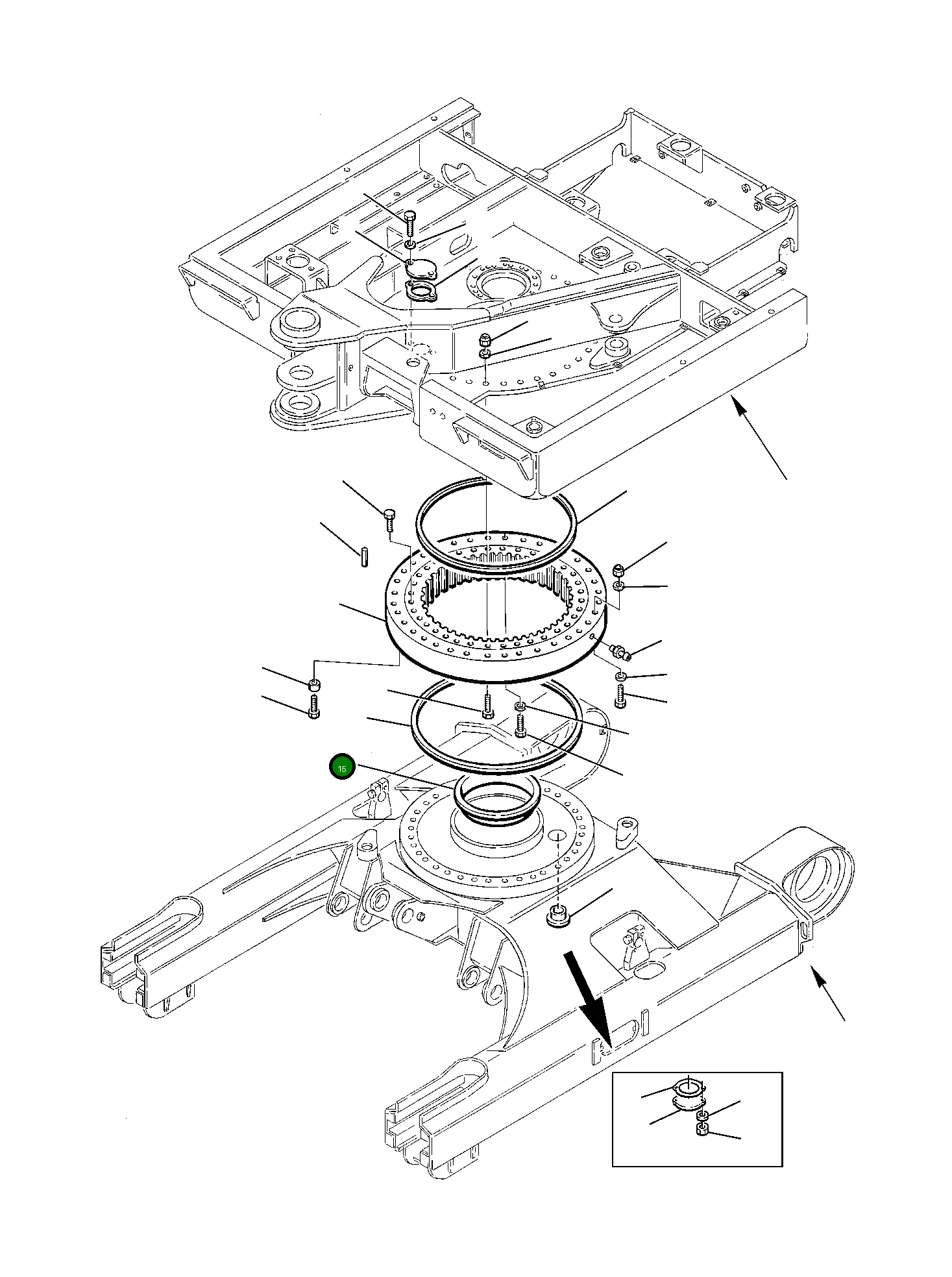 Проставка 21D-25-11130 Komatsu
