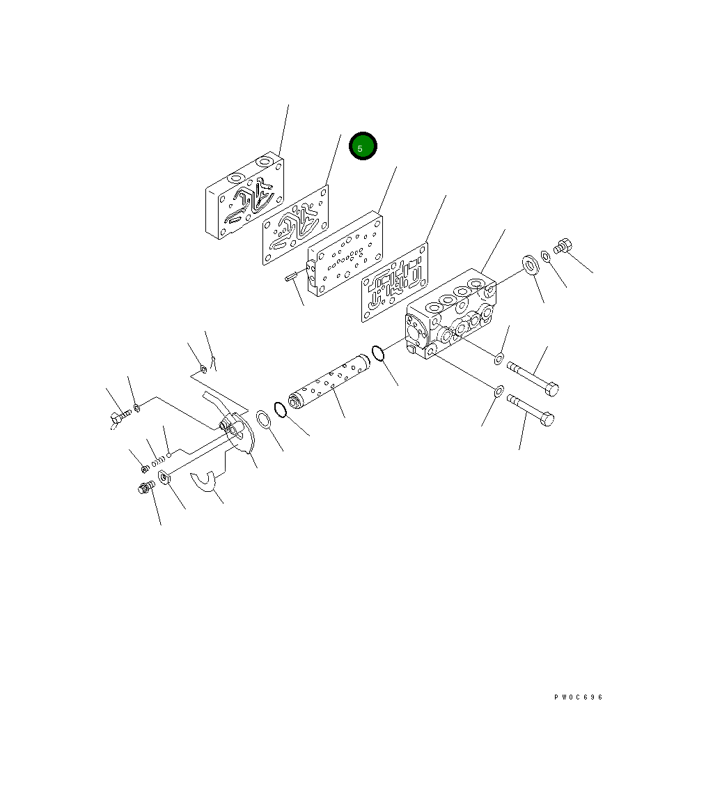 Прокладка 22M-62-15580 Komatsu