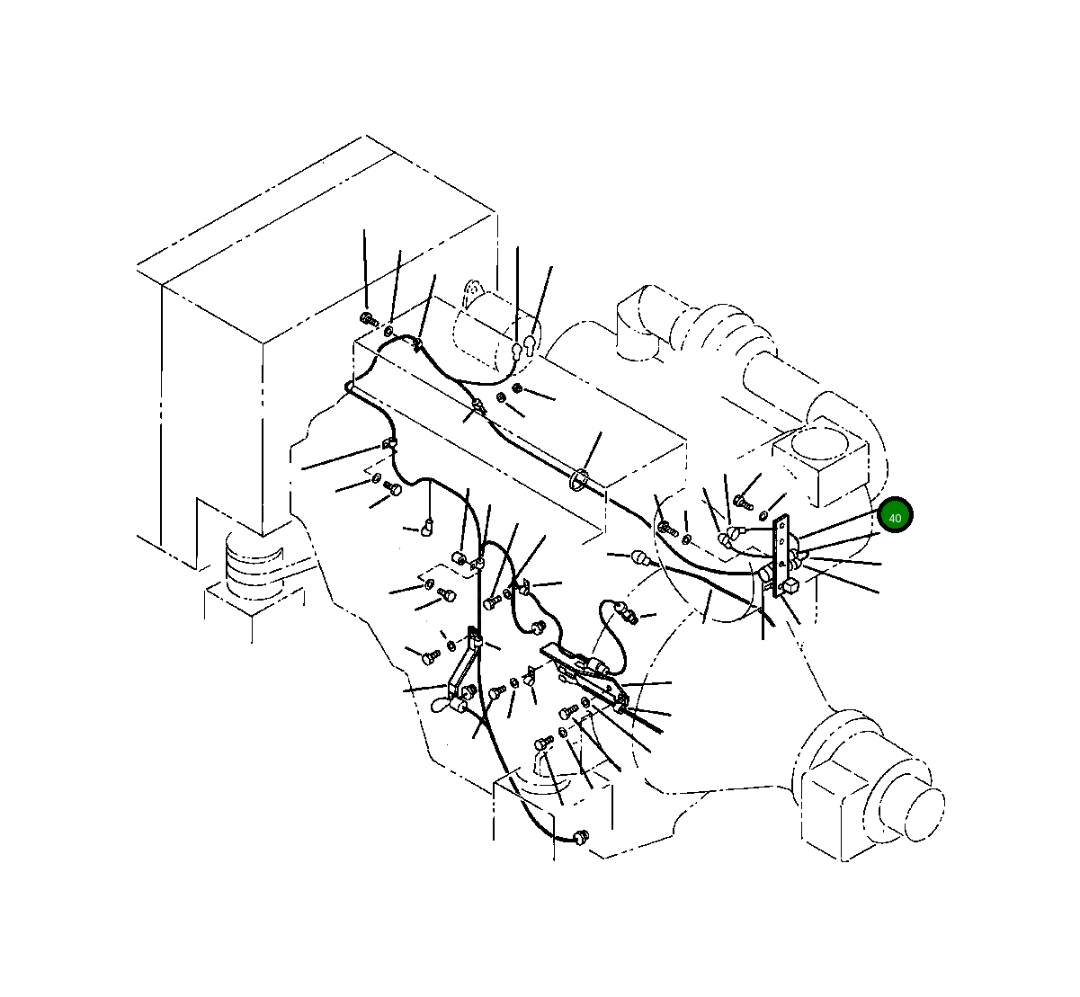 Провод 208-06-68220 Komatsu