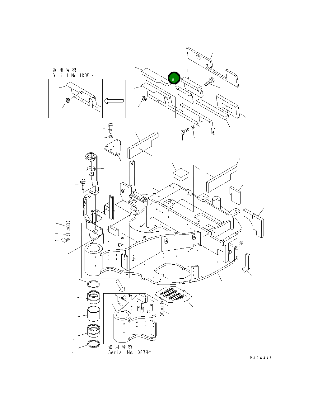 Пластина 22L-46-11450 Komatsu