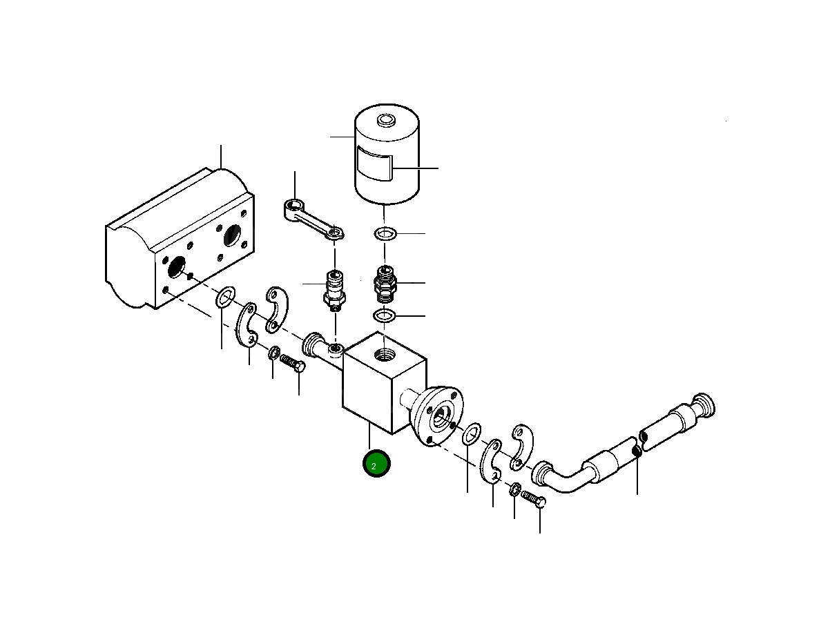 Сварная конструкция блока, соединение 1262 845 H91 Komatsu