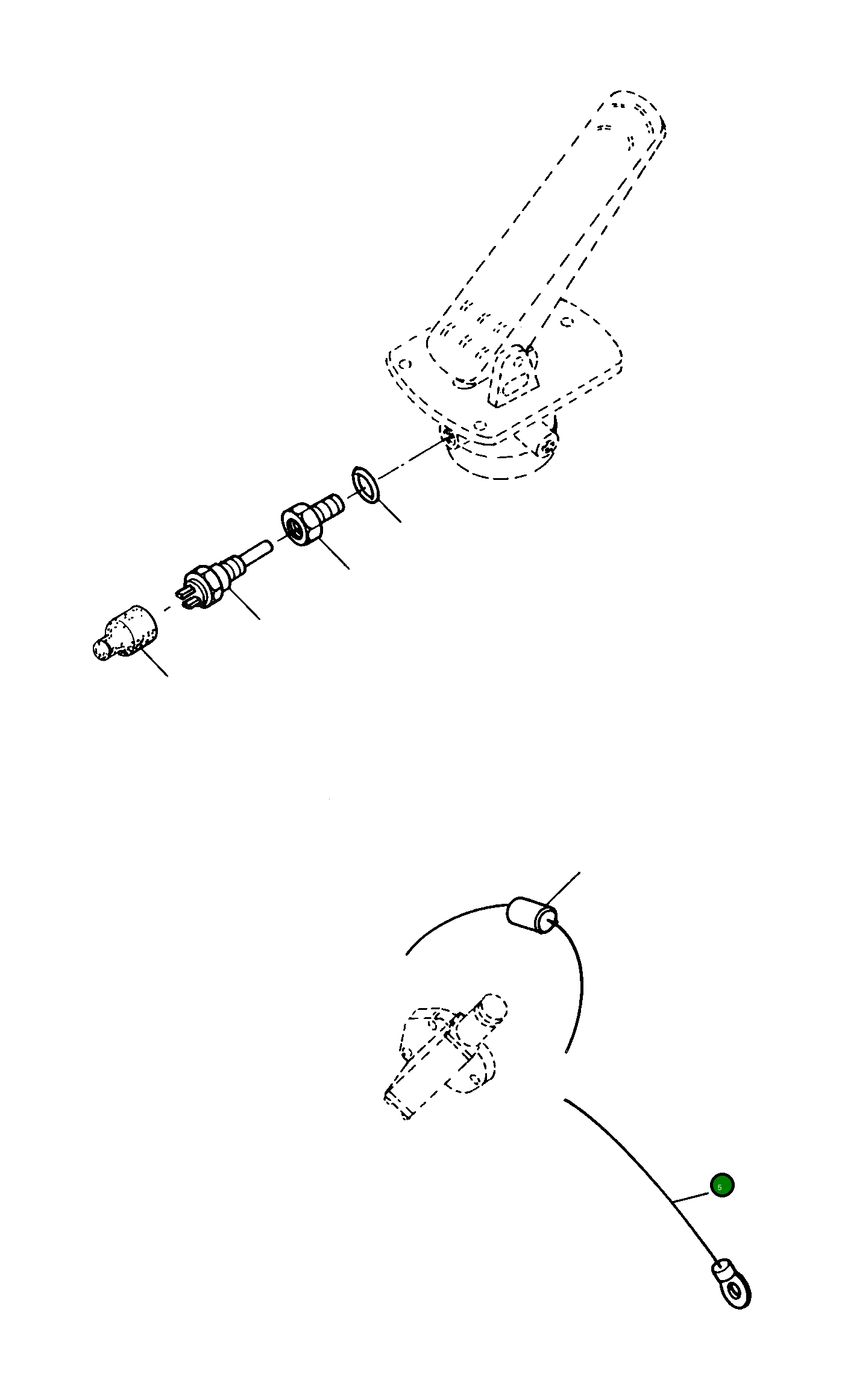 Провод 3080737M91 Komatsu