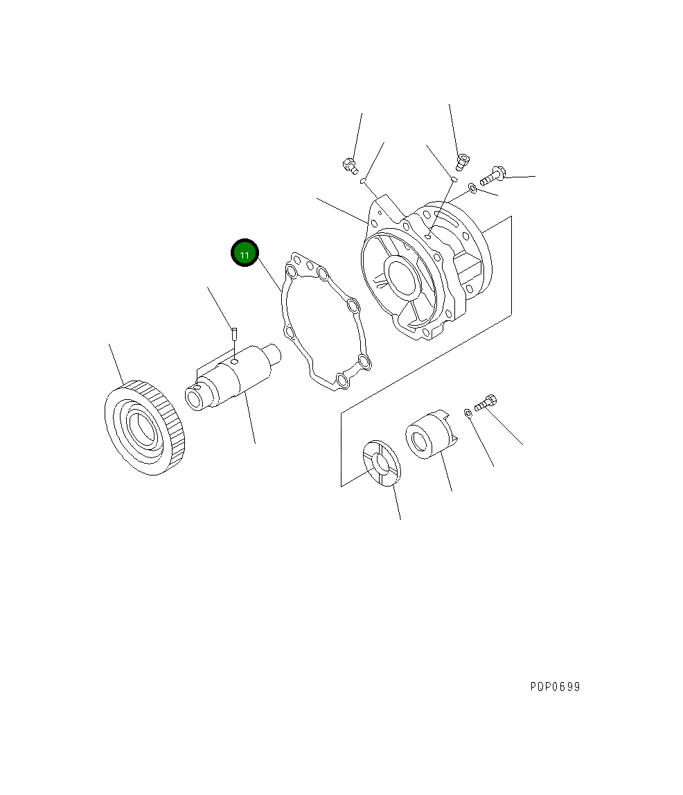 Прокладка CU3899746 Komatsu