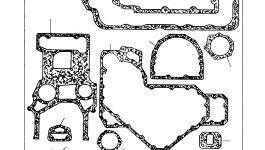Прокладка P3687H012 Komatsu