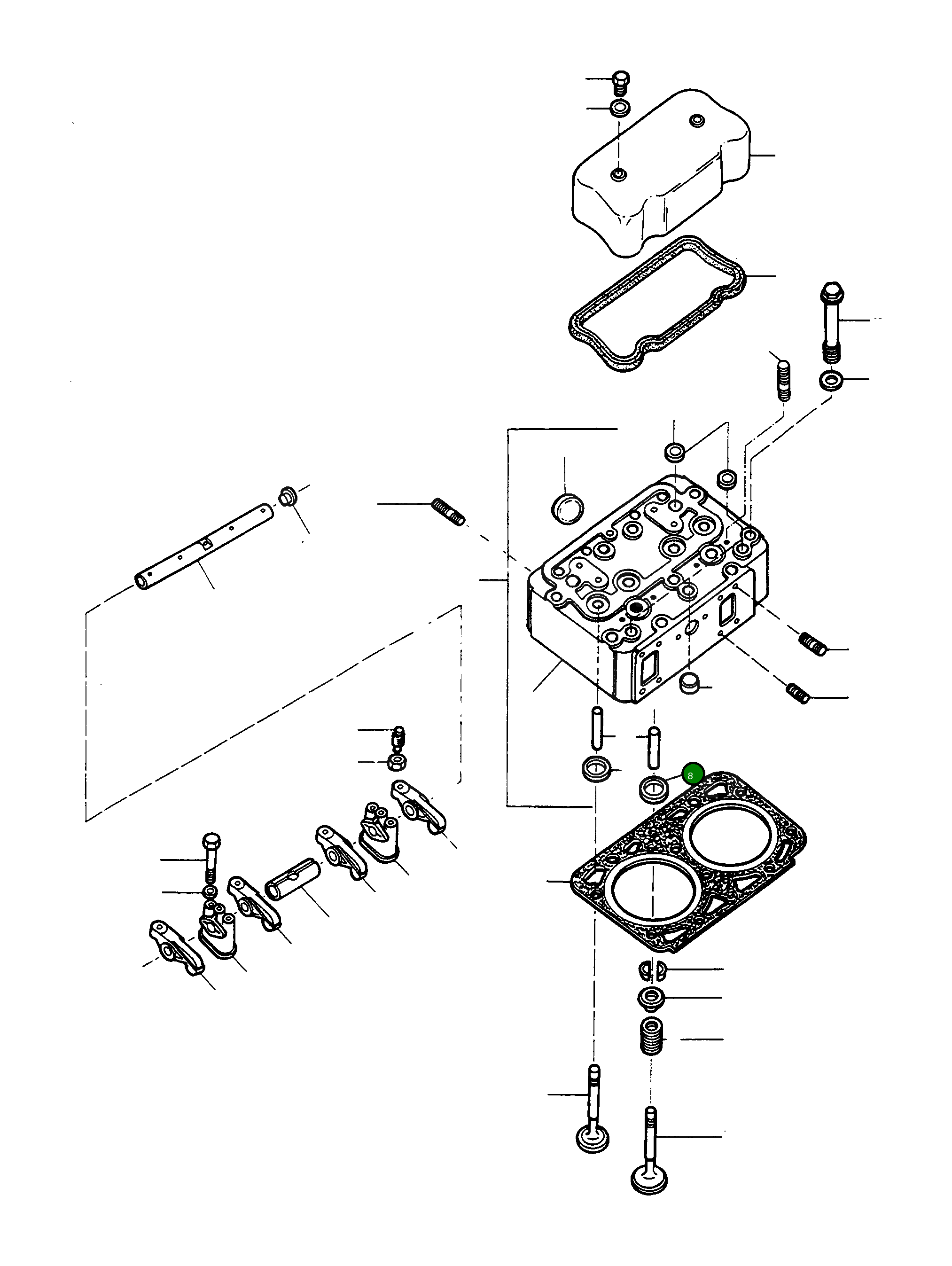 Седло клапана 2871016M1 Komatsu