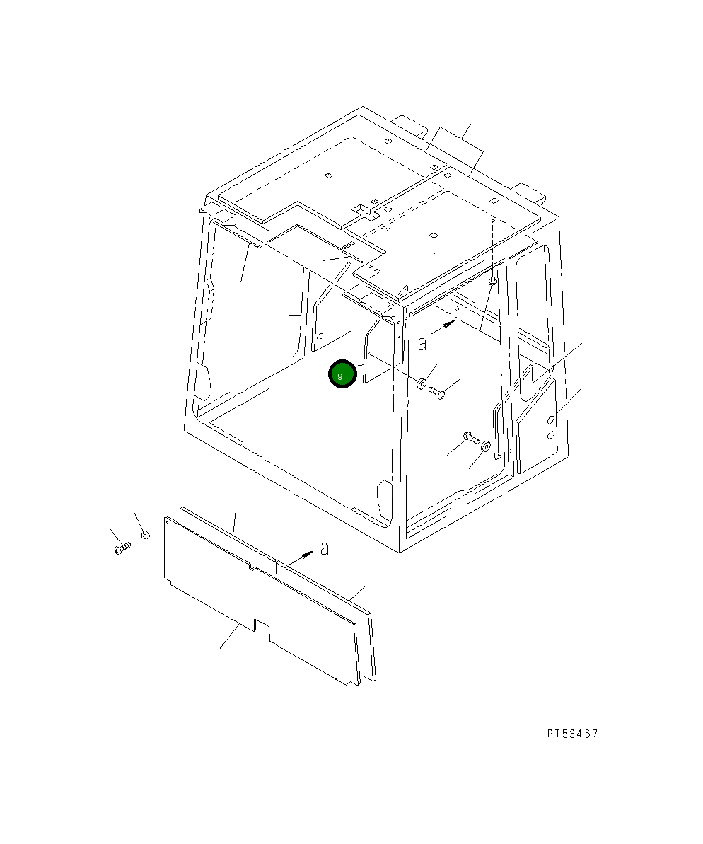 Панель, правая 26C-95-11731 Komatsu
