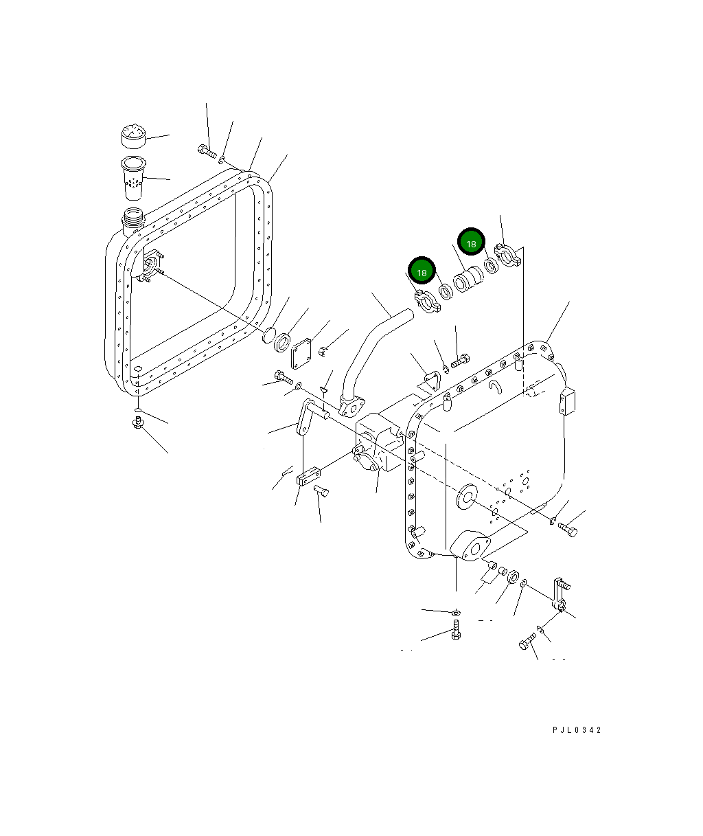 Прокладка 07332-51000 Komatsu