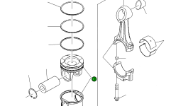 Поршень 3087635 Komatsu