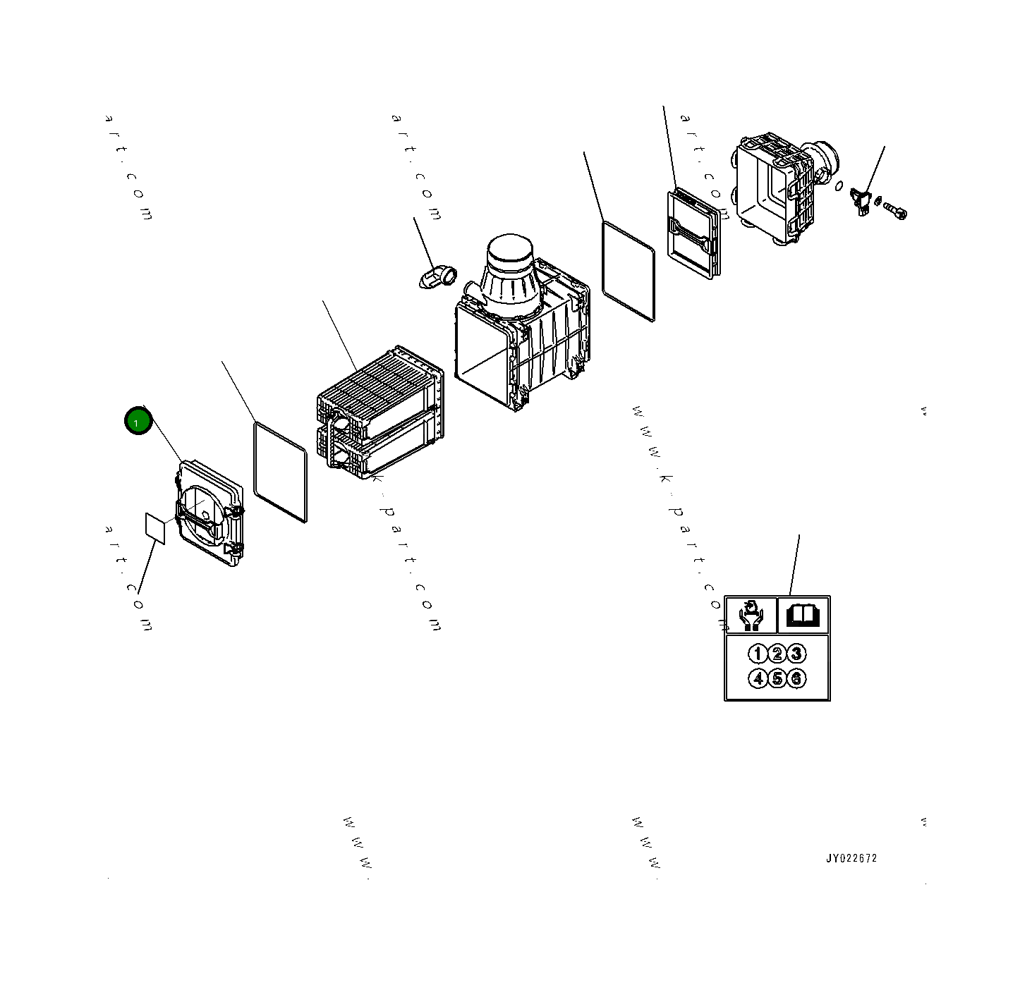 Прокладка 600-184-1770 Komatsu