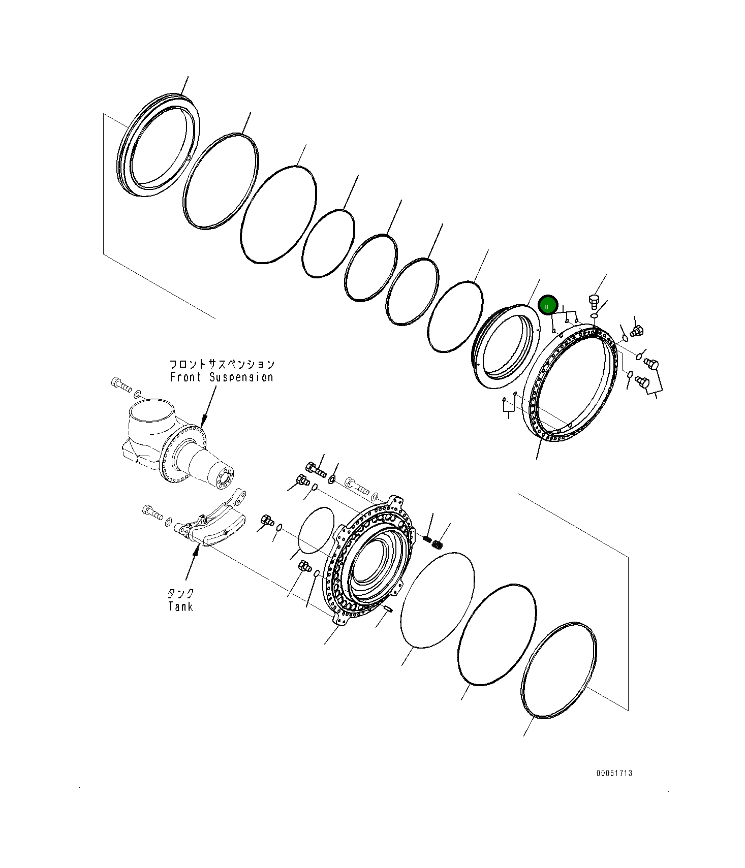 Поршень 561-32-71123 Komatsu