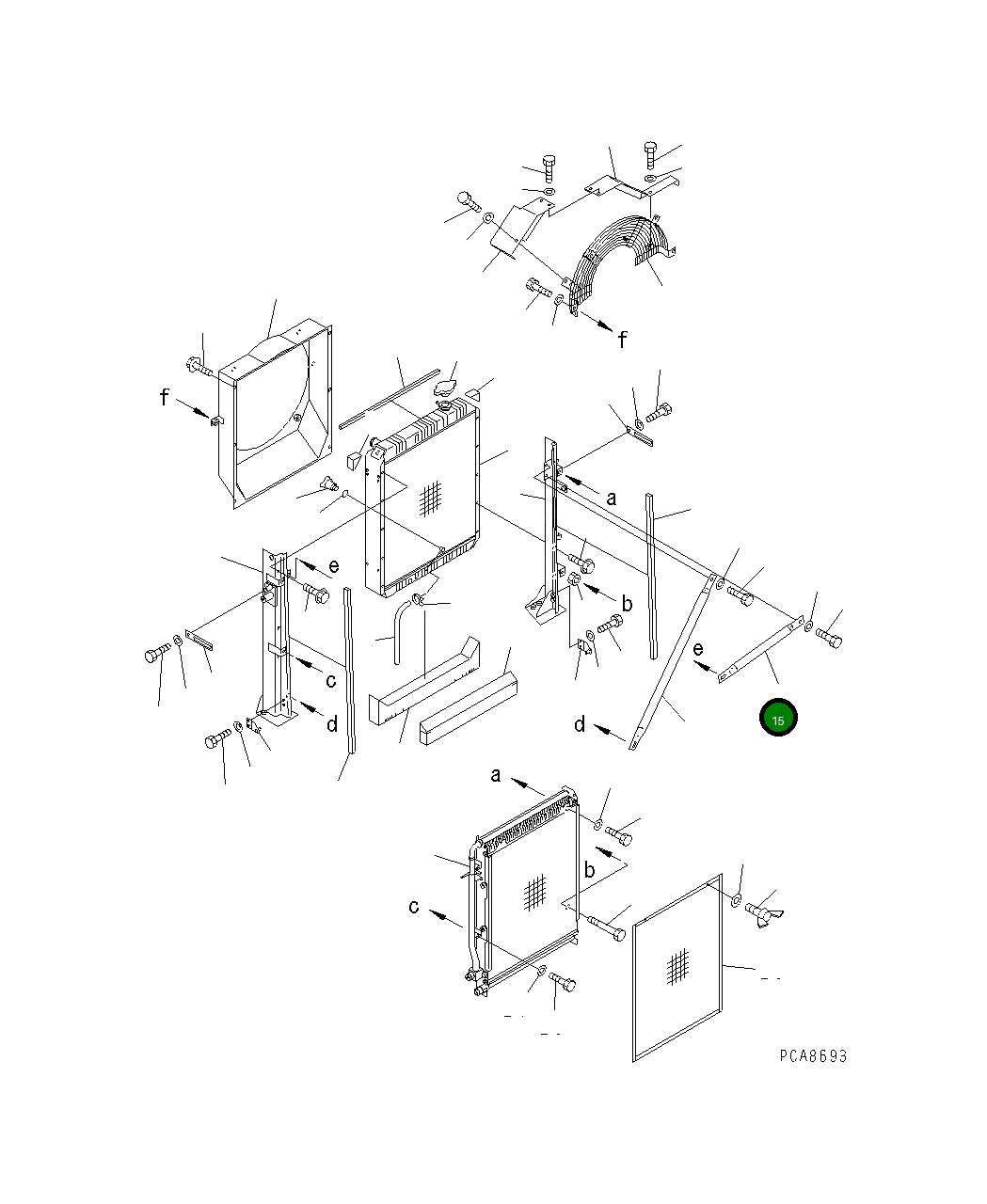 Стойка 203-03-61450 Komatsu