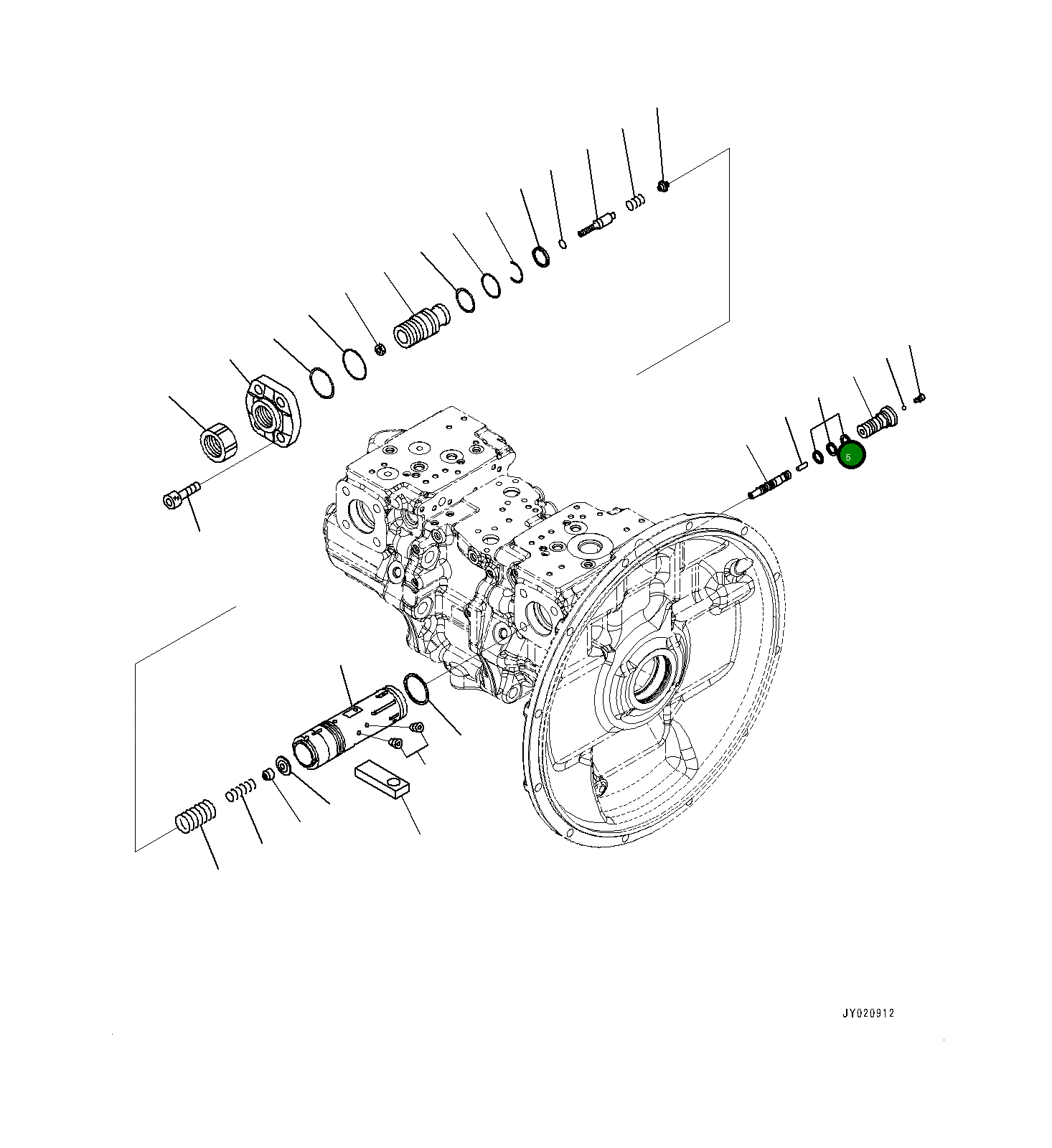 Пробка 708-2G-15222 Komatsu