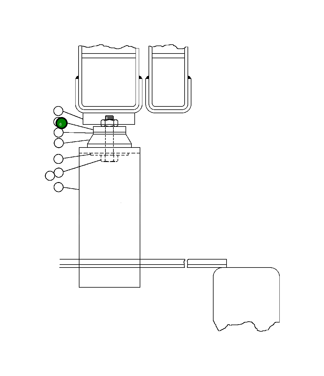 Проставка EC4621 Komatsu