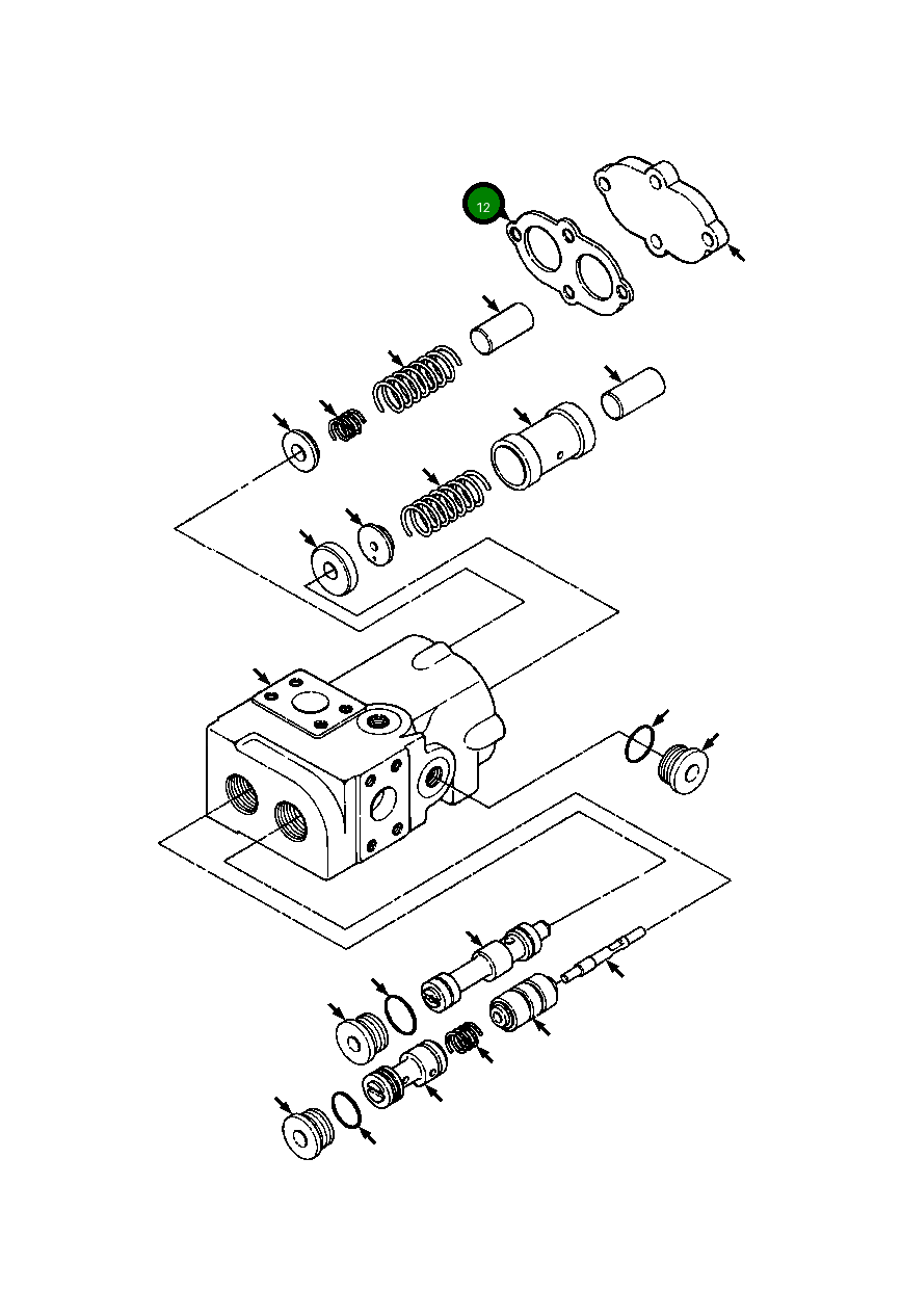 Прокладка 1218 589 H1 Komatsu