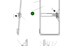 Стекло 23F-950-3760 Komatsu